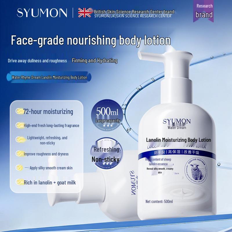 Water Rhyme Dream Whitening Body Lotion: Autumn & Winter Hydration with Niacinamide for Soft, Fragrant Skin