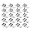20 Pcs Zipper Presser Foot Stainless Steel Invisible Zipper Sewing Machine Presser Foot for Home