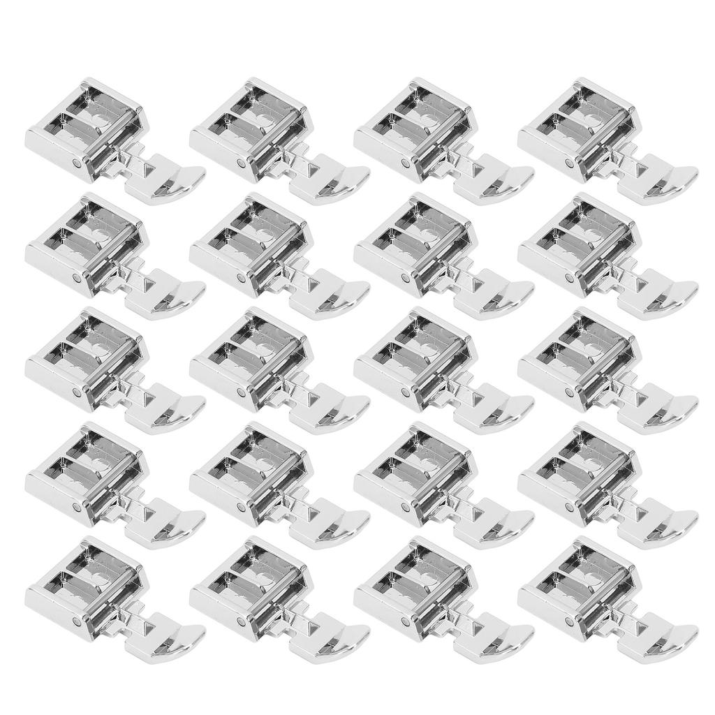 20 Pcs Zipper Presser Foot Stainless Steel Invisible Zipper Sewing Machine Presser Foot for Home
