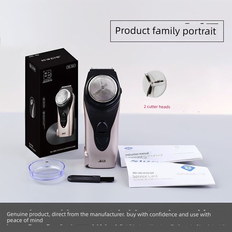 

Sid Superman Electric Shaver for Men, Single-Head 2026 New Model, a Small Razor, Official Flagship Store Genuine Product Rose Gold + 2 Spare Blades