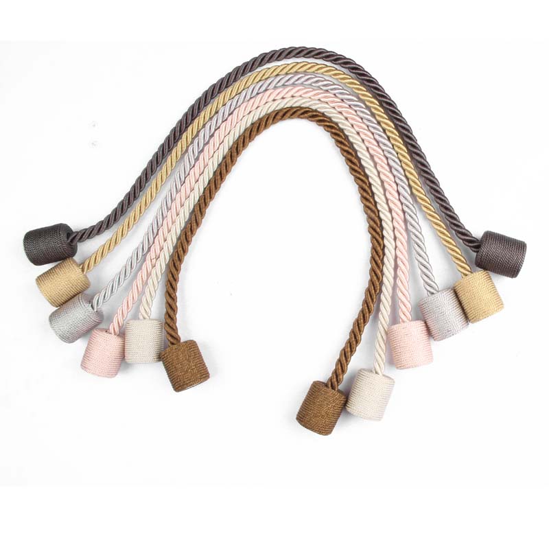 1Pc Magnetic Curtain Tieback Room Accessories Cylinder Hanging Ball Window Drape Holder Buckle Strap Rope Curtain Decoration