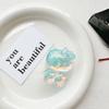 Cartoon Animation Transparent Bow Tie Kitten Laser Colorful Mobile Phone Case Airbag Bracket Girl Heart Wind Retractable