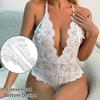Sexy Lace Erotic Pajamas Conjoined Crotch Opening Teasing Without Taking Off Women's Sexy Lingerie Set See-through Erotic Clothes