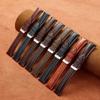 Retro Genuine Oil Wax Leather Watch Strap with Pin Buckle