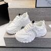 Sneakers Women's Shoes 2025 New Spring and Summer High-value Platform White Shoes Versatile Dad Shoes Casual Breathable Trendy Shoes