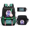 Peripheral Printed Children'S Backpack Large-Capacity Primary And Secondary School Student Leisure Schoolbag Three-Piece Set