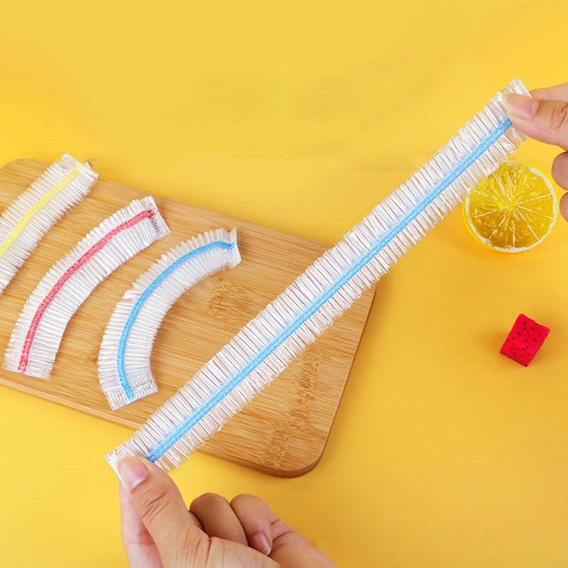 Reusable Disposable Food Cover Plastic Wrap Durable Elastic Food Lids For Bowls Elastic Plate Covers For Kitchen Food Saver Bag