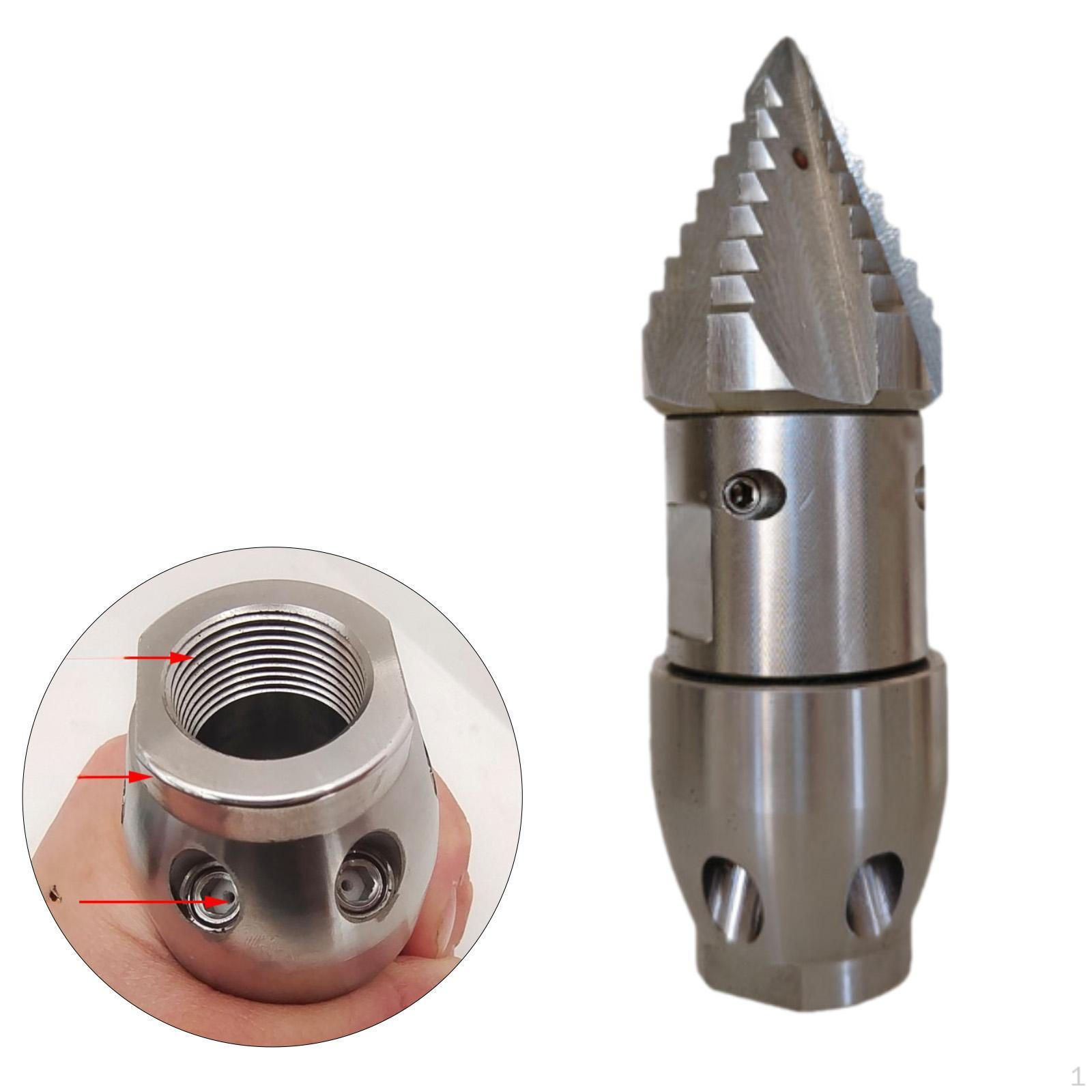 

Насадка для прочистки канализации с мощными боковыми 4 задними 6 насадками для чистки с быстрым соединением