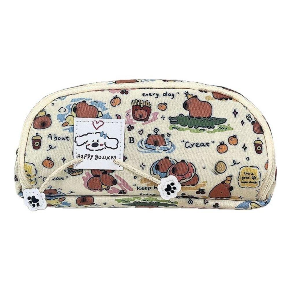 

Multi-layer Pencil Case Capybara Storage Bag Cute Stationery Bag Students