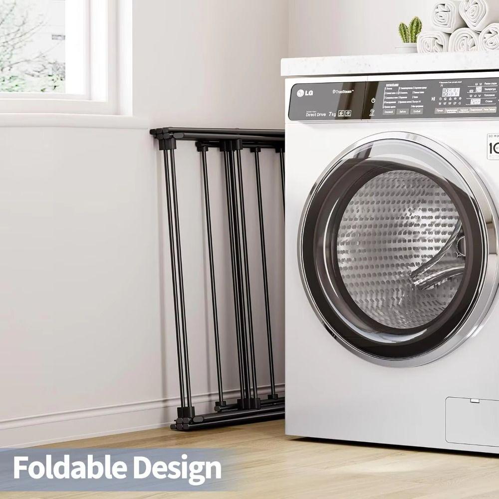 Collapsible Clothes Drying Rack 3-Layer Laundry Stand Clothing Rack Clothes Airer  Floor