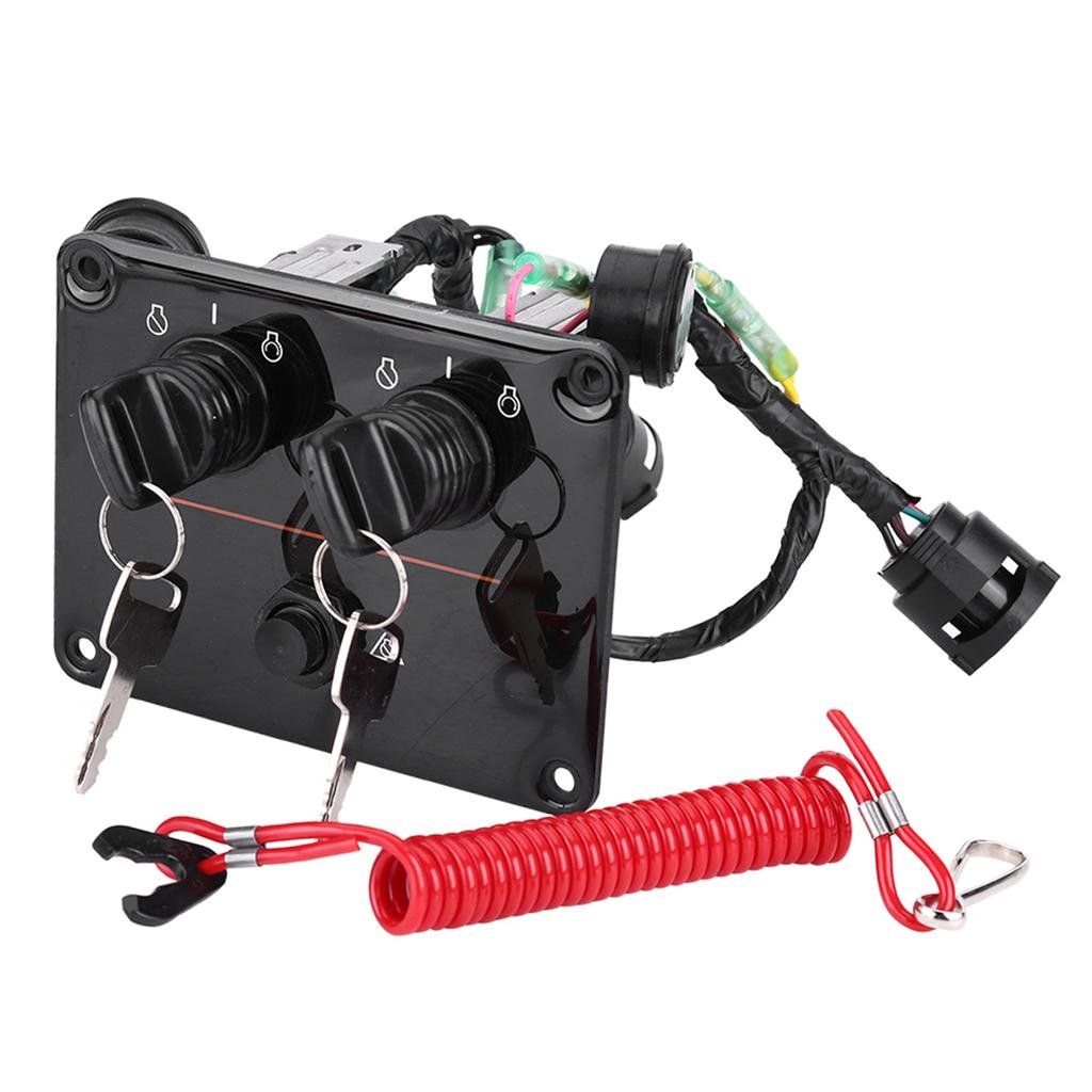 Dual Engine Key Switch Panel Switch Assembly for Yamaha Outboard Engines 6K1825700800