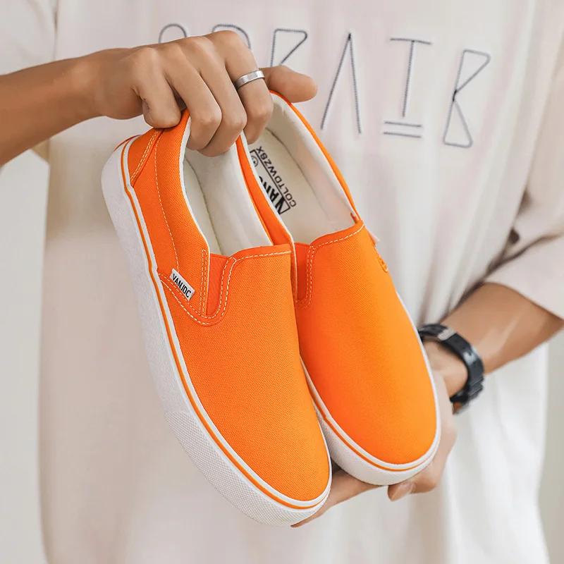 Canvas Shoes Women Couple Slip on Flat Comfortable Casual Shoes Fashion Platform Ladies Vulcanized Shoes Zapatillas Mujer