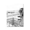 Black White Canvas Painting Paris Eiffel Tower Louvre Gargoile Notre Dame Poster Prints Nordic Style Wall Art Picture Home Decor