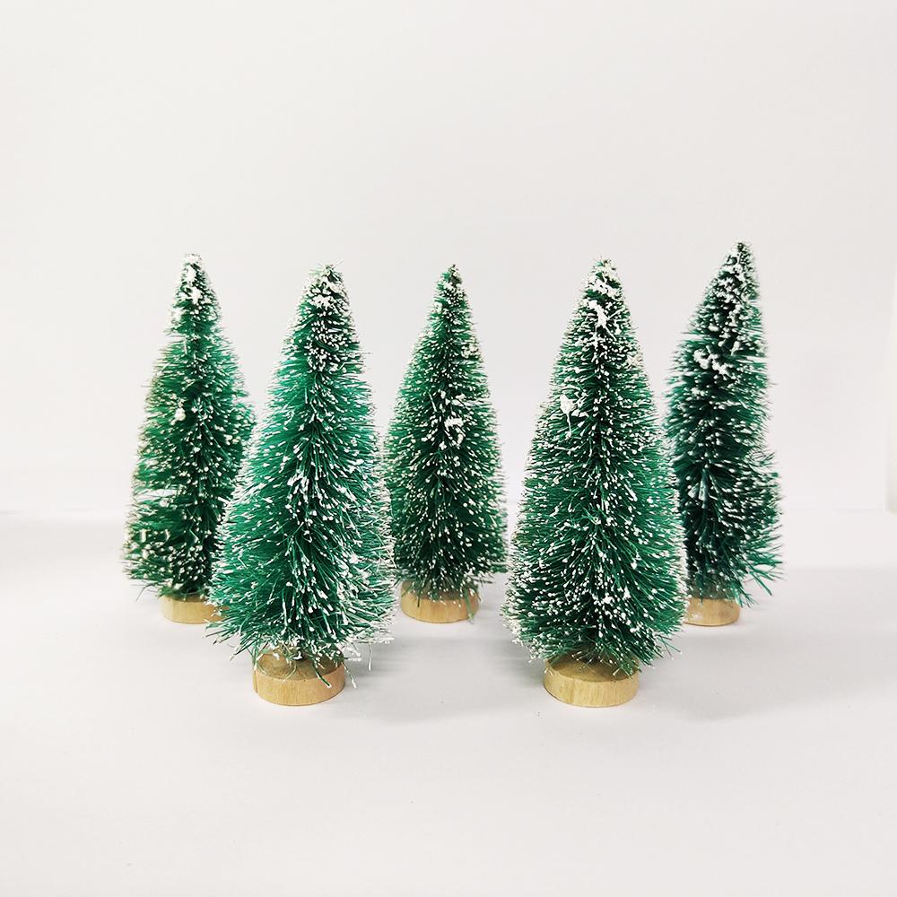 5 Stück Weihnachtsbaumschmuck Set Weihnachten Kunstschnee Landschaft Baum Weihnachts Tischdekorationen für Weihnachten 2023