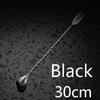 Cocktail Spoon Bar Spoon Stainless Steel Mixing Spiral Pattern Bar Tool Bartender Tools Spoon With Fork