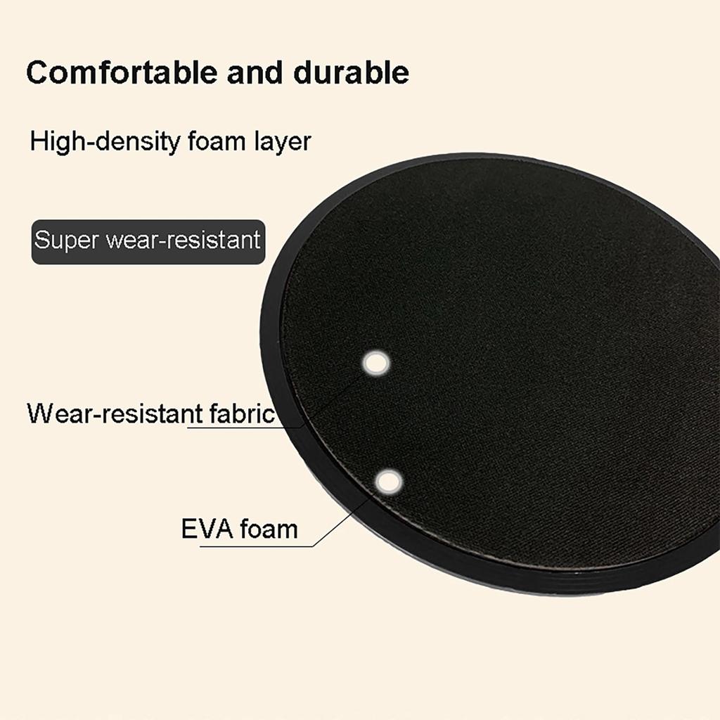 2Pcs Exercise Sliding Plate Dual Sided Yoga Gliding Discs Portable Abdominal Core Training Plate for Body Muscle Workout