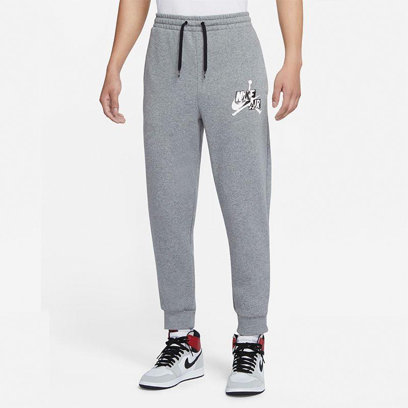 Jordan Jumpman Knitted Sweatpants Men's Carbon Gray Thickened Cuffed Pants DB6759-091