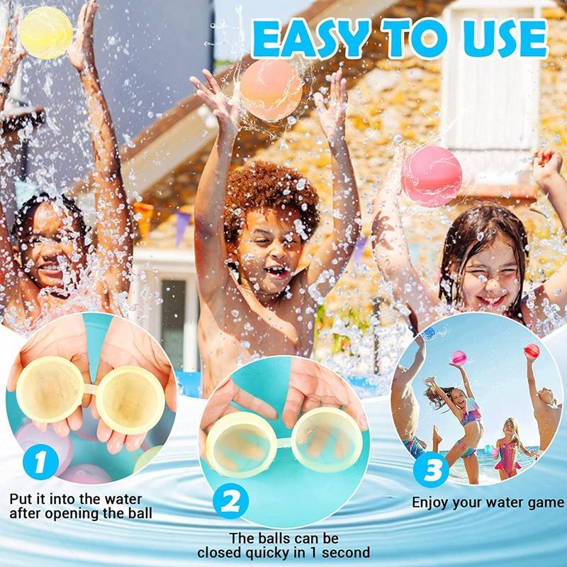 Compre Water Bombs, Reusable, Quick Fillable Silicone Water Ball for ...