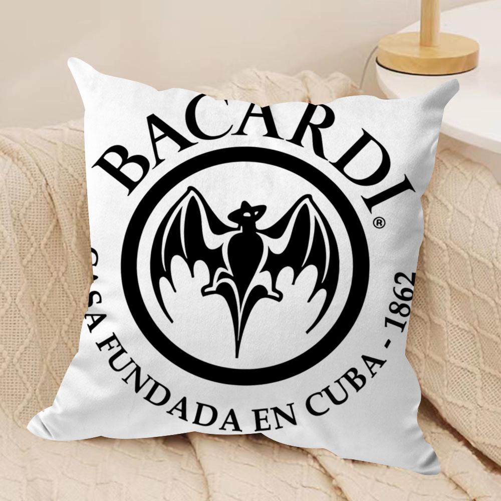 Classic BBacardiSS Cushion Cover Soft Plush Fabric DoubleSided Printed Cushion Covers for All Seasons Modern HomeDecor Gift