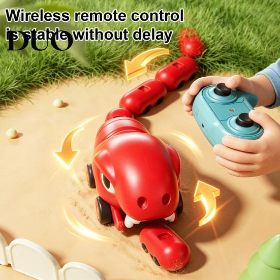 Magnetic Snake Toy RC Game Toy, Electric Remote Control Eating Itself Interactive Electronic Parent-Child Competitive Race Car for Boys Girls