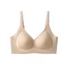 Minimalist Seamless One-Piece Fixed Cup Bra, Soft Support Breathable Push Up No Restraint Wireless Women's Bra