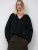 ATELIER NAIN Essential Cashmere Deep V-Neck Knit(T-7125) Black