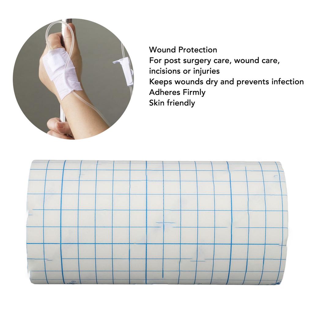 Adhesive Bandage Stretchy Breathable Cuttable Dressing Tape Roll for Wound Post Surgery Care White