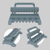 Skewers Kebab Maker Beef Meat Vegetables Kebab Mold for BBQ Grilling Portable Press Type Kebab Tool for Barbecue Parties Picnics