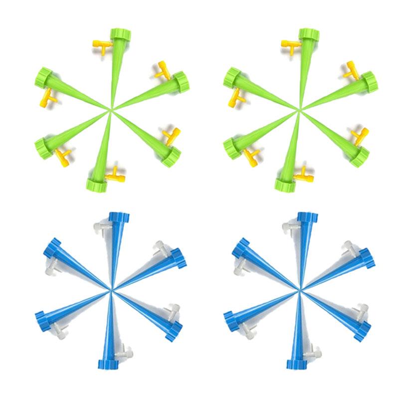 6/12/18/24/30pcs Auto Drip Irrigation Watering Device Self-Watering Dripper Kits Garden Household Flower Automatic Waterer Tool