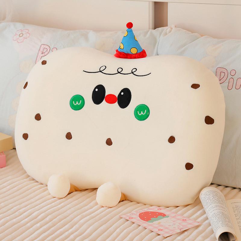 Bread Apple Cookies Memory Foam Plush Toy Cartoon Office Dorm Bed Cover Soft