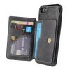 For iPhone 16e Case Card Holder Kickstand PU Leather+TPU Phone Cover