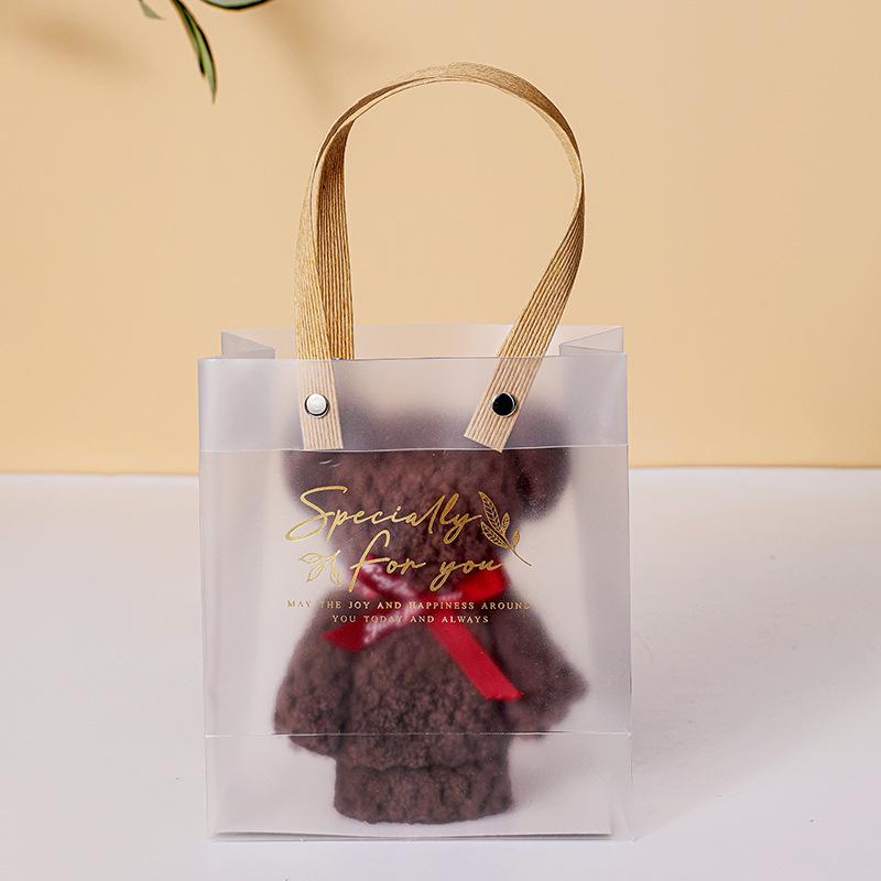 Coral Fleece Bear Towel Gift Box for Weddings and Promotions