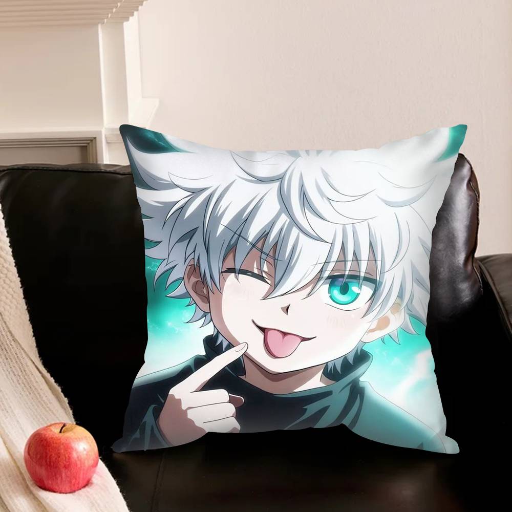 K-Killua Zoldyck H-Hunter X H-Hunter Pillowcase Living Room Sofa Cushion Cover Bedroom Room Bed Pillow Cover Home Decoration