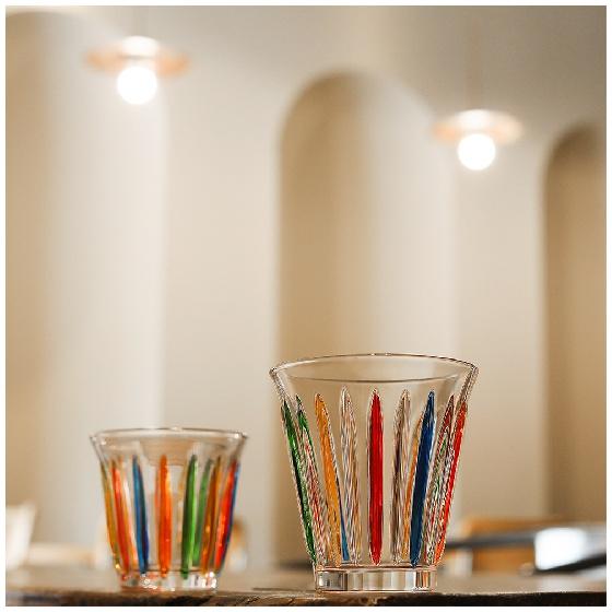 Tazza in Vetro Sporca Dipinta a Mano Art Espresso Latte Tazze Tazze Classiche Chic Ufficio Casa Tazza Acqua Caffetteria Bar