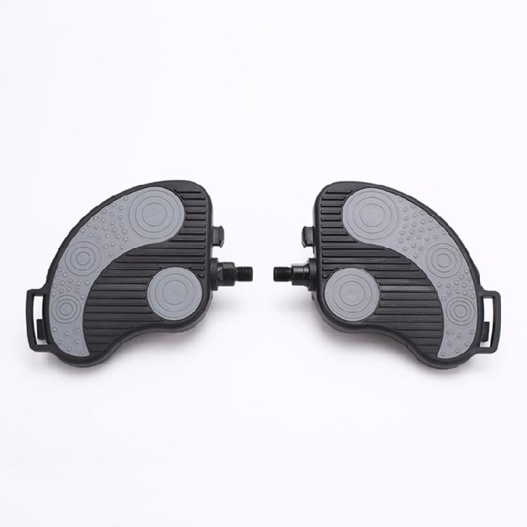 Elliptical Trainer Foot Pedals Exercise Bike Pedal with Strap Leg Training Fitness Device Footboard Easy to Install