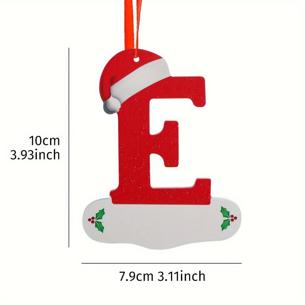 26 English Letters Christmas Decoration Pendant Christmas Tree Ornaments for Home Decor Navidad New Year 2026 Decor Accessories