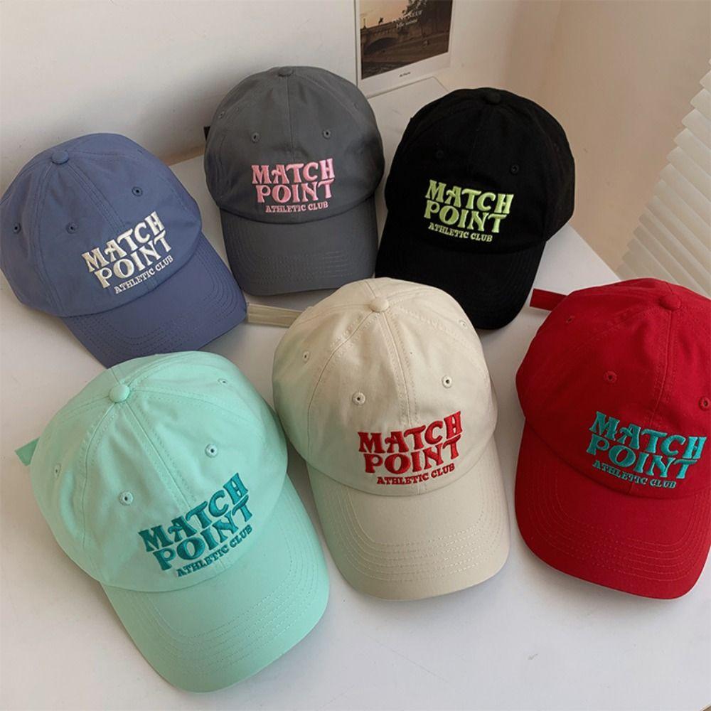 Cotton Korean Baseball Hat Japanese Peaked Cap Fashion Letter Baseball Cap Streetwear