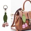 HOT Fashion Flower Shaped Bag Keychain Handbag Mobile Phone Accessories Gift For Women Tulip Keychain Car Pendant Keyring 1PC