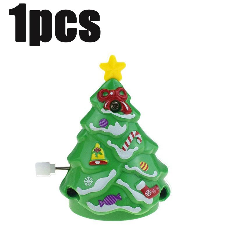 Christmas Mini Wind-up Jumping Toy Festive Wind-Up Figurines Playthings Favors Santa Claus Snowman Home Decor Party Gift