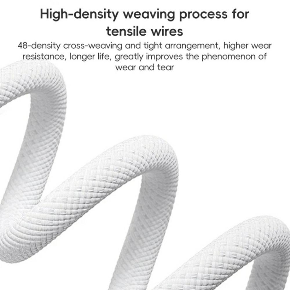 Type-C to 8 Pin + 3.5mm 2-in-1 Adapter Cable Audio Converter Nylon Braided Wire