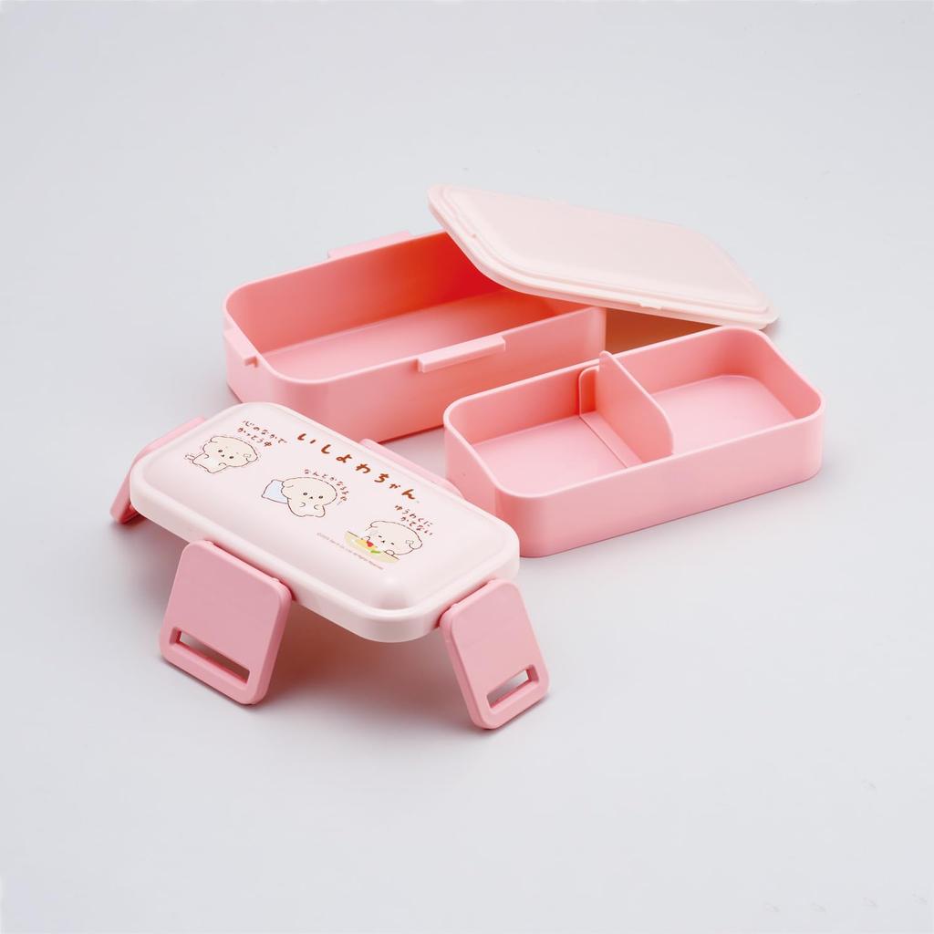 Skater Bento Soft and Dishwasher and Microwave Made in Box, Fluffy, 2-Tier, 600ml, Safe, Japan, Ishiyowa-chan (Girl) Design, PFLW4-A