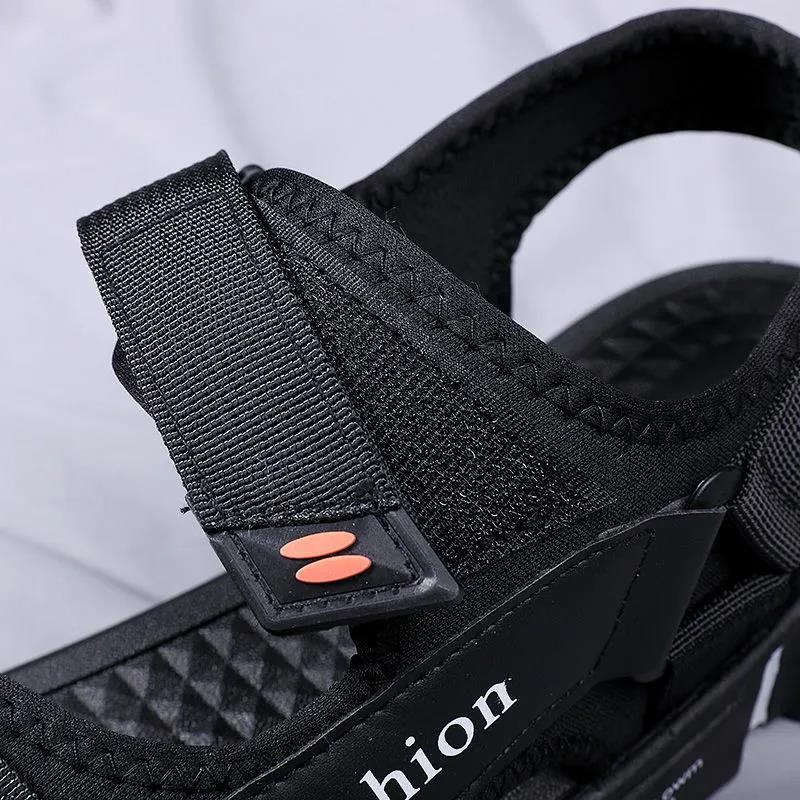 Summer Men's Sandals Large Size Casual Non-slip Beach Driving Cool Shoes Soft Sole Flat Sports Slippers