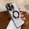Luxury Magnetic Case With Lens Film For iPhone 14 15 13 12 11 Pro Max Plus Transparent Wireless Charging Protector Phone Cover