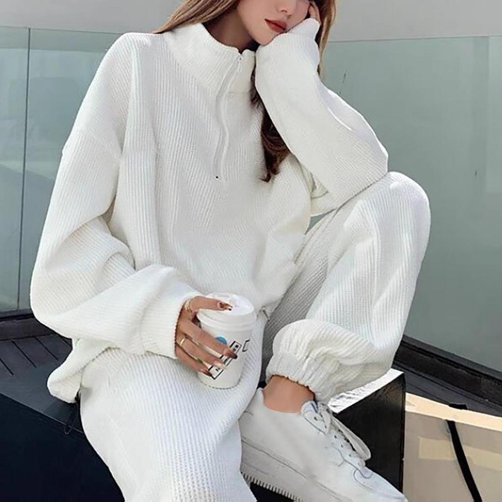 Women's Suit Sportswear Korean Style Loose Fashion Casual Running Two-piece Set