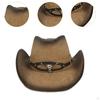 Cowboy Hat Decor Wide Brim Cap for Costume Accessories Gift Fall Carnival Winter