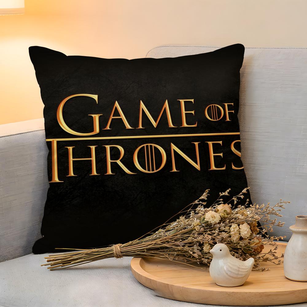 Cushion Cover  Linen  SkinFriendly Soft Decorative Case For Sofa Home Decor Cool Movie GGame Of TThrones Pillow cover