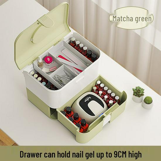 

Compact Dustproof Cosmetic Organizer for Lipstick, Nail Polish, Jewelry, and Hair Accessories 32cm x 20cm x 25cm