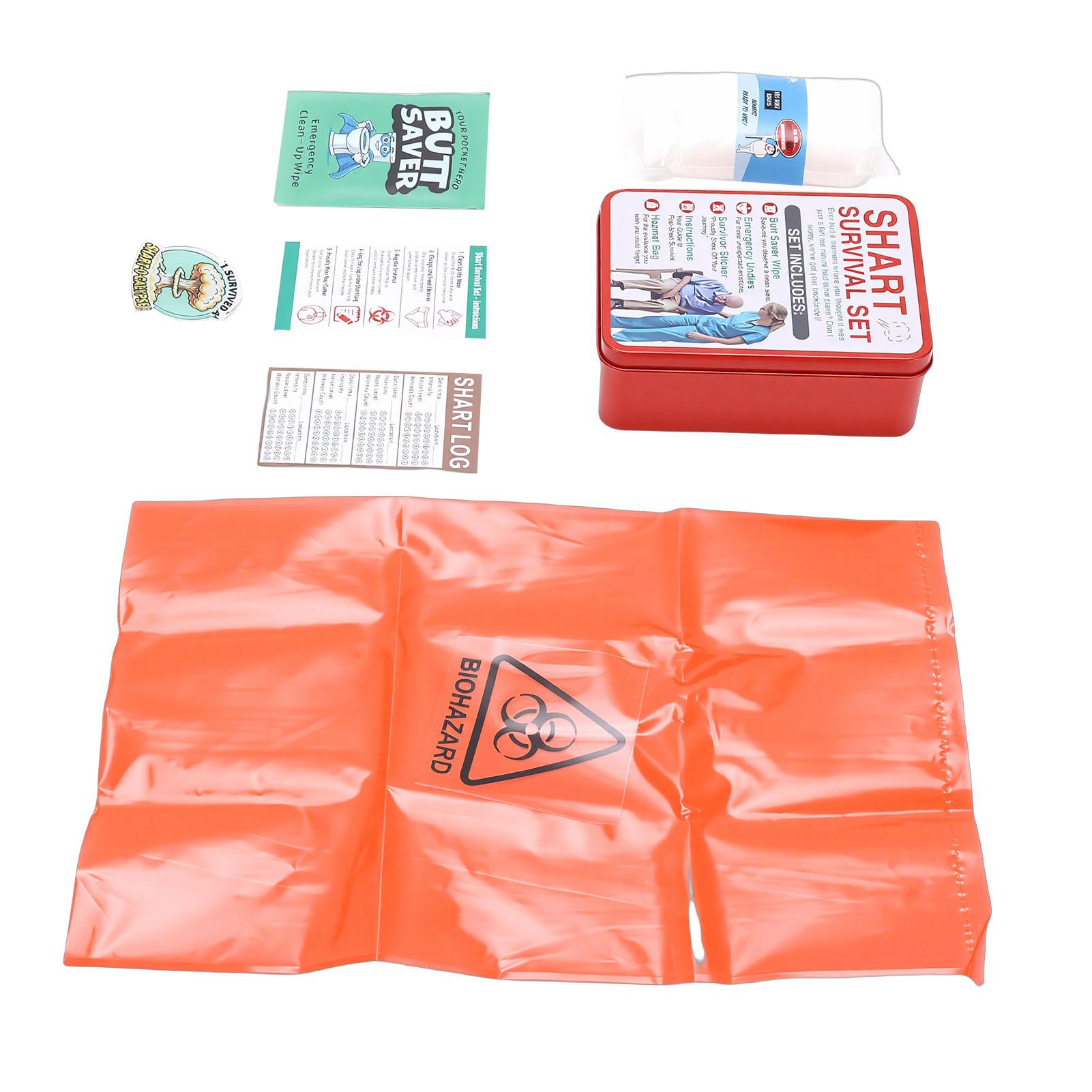 

Funny Survival Set Iron Can Hilarious Gift Outdoor Emergency Tool for Birthday Holiday