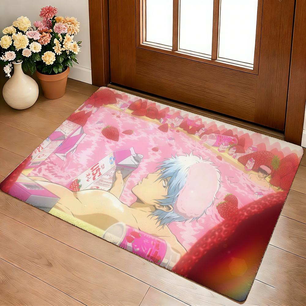Anime Hot G-Gintama Floor Mat Cozy Flannel Soft Thick Non-Slip Mat For Living Room Bedroom Kitchen Decor Rugs
