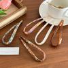 Geometric Acetate Hairpin Headwear Chinese Style Hair Fork Creative U-shaped Hair Stick  Daily